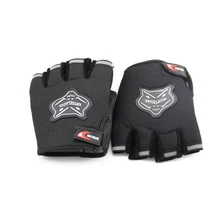 2016 gym gloves body building men and women fingerless fitness glove anti slip weight lifting glove sport training glove