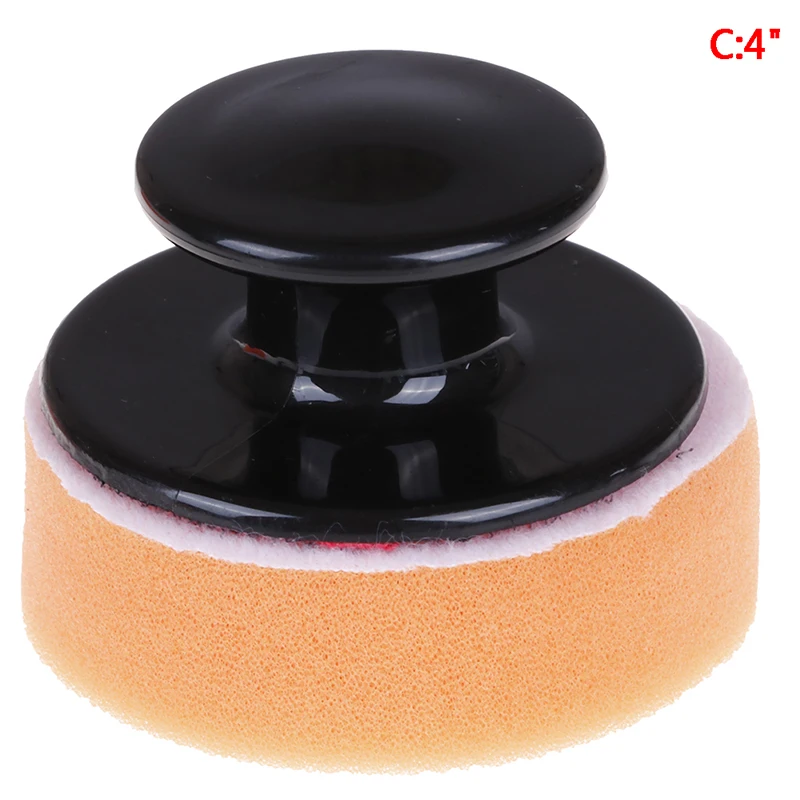 High quality Terry cloth Cloth Microfiber Applicator Pads with Handle Car Wax Wash Polish Pad Sponge Cleaning Foam Kit