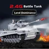 Electric Remote Control Tank 2.4G vs Model Car Smoke Large Tank Battle Simulation Army Military RC Tank 2