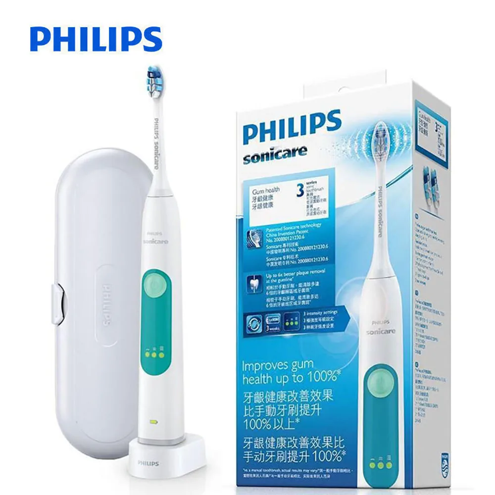 PHILIPS HX6631/01 звуковая электрическая зубная щетка перезаряжаемая зубная щетка для взрослых отбеливающая здоровая оснастка головка водостойкая