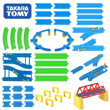 Takara Tomy Plarail Trackmaster пластиковые железнодорожные дорожки Запчасти Аксессуары кривой/прямой/блок/мост/балки игрушки новые