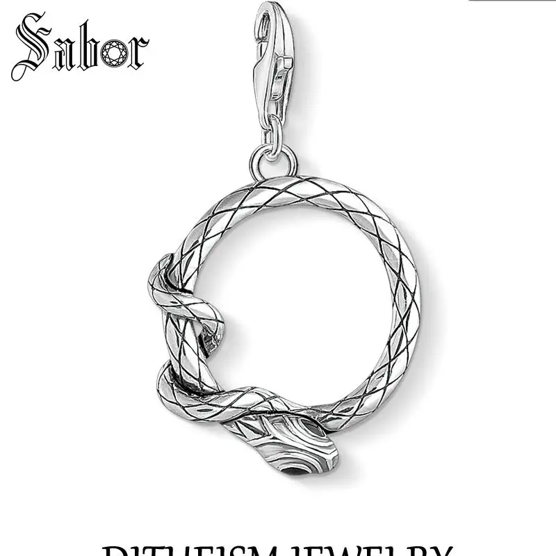 

Thomas Snake Charms Pendant,2019 Fashion Jewelry 925 Sterling Silver Classic Gift Women Men Fit Bracelet Necklace Mens jewellery