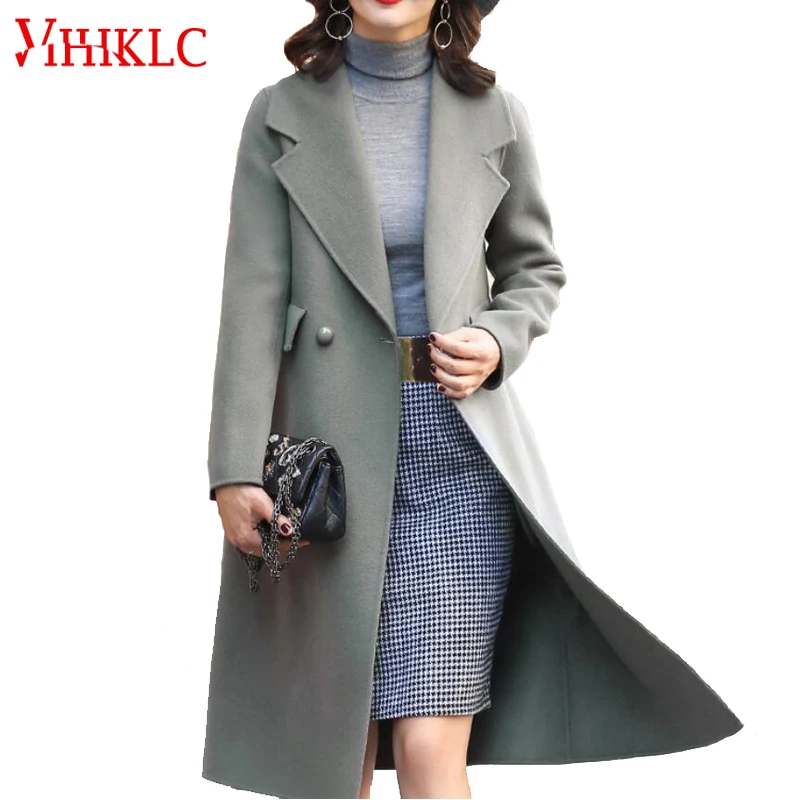 Femmes Main red Manteau Brown Cachemire Green Double Breasted 2016 La gray À Hiver Classicdouble armygreen 100 Manteaux Long Automne dark Face En pink Laine De qRnWOFECw