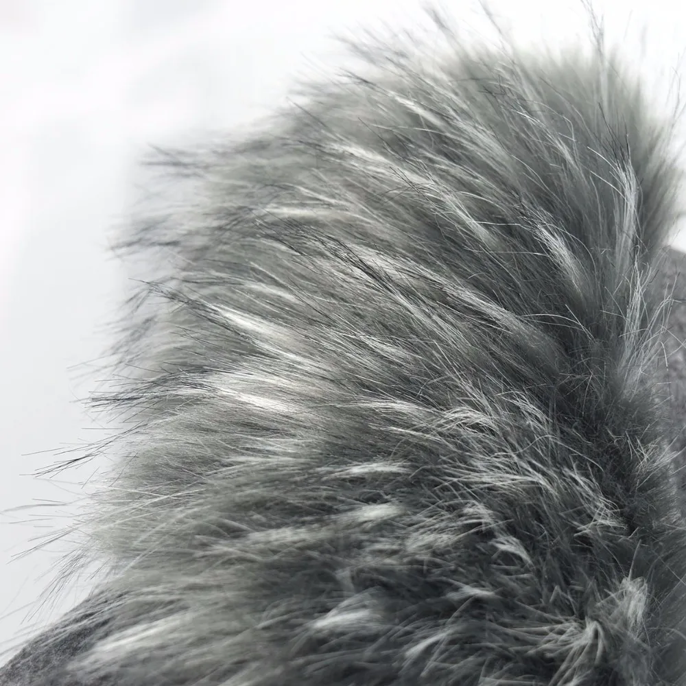 LANMREM 2018 Autumn Winter New Korean Fur Hooded Collar Solid Color Long Sleeves Zipper Wide-waisted Coat Woman EA023