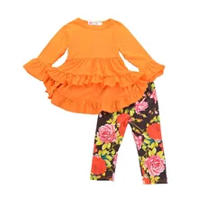 Kids Printed Clothes Baby Girls Fashion Spring Autumn Cartoon Clothing Set Long Sleeve Top+Pants Suit baby girls clothing set cartoon rabbit child long sleeve hoodies spring cotton suit toddler summer sets kids outfits clothes