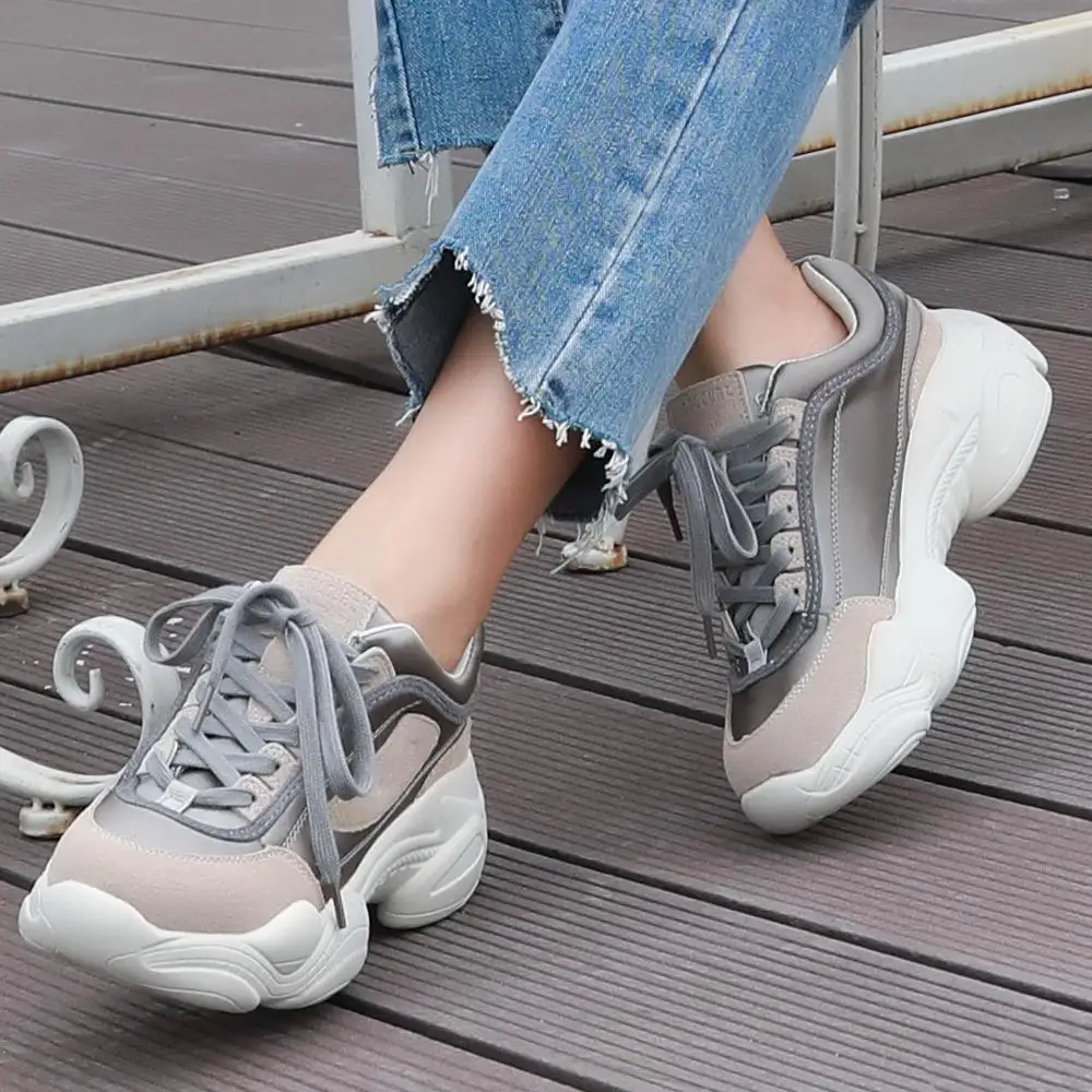 

Running shoes women's shoes fashion fashion genuine leather sport new 2019