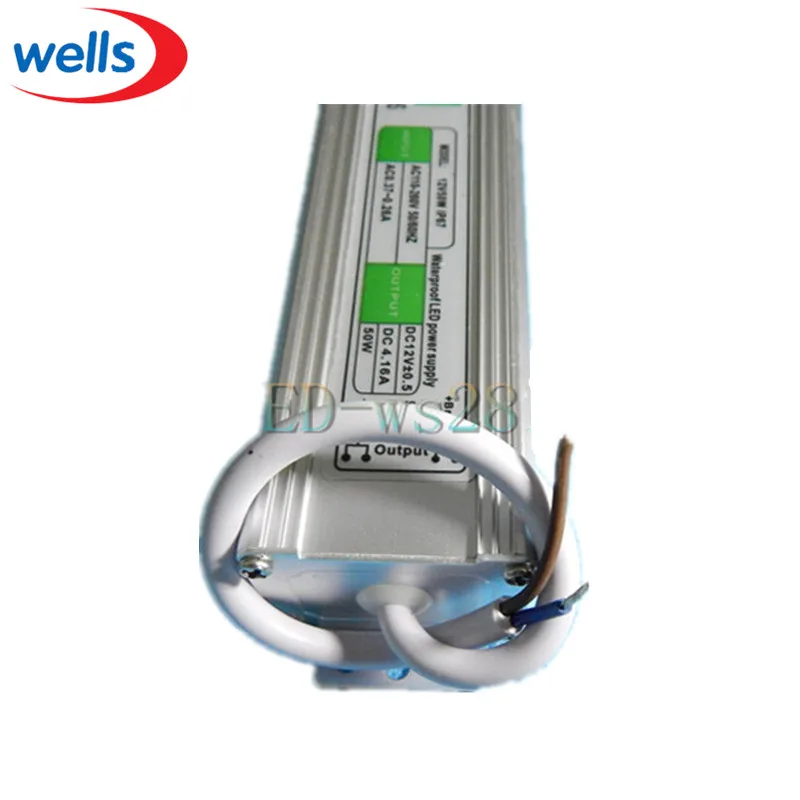 AC 110 260V к DC 12V 50W Водонепроницаемый IP67 источник питания открытый электронный