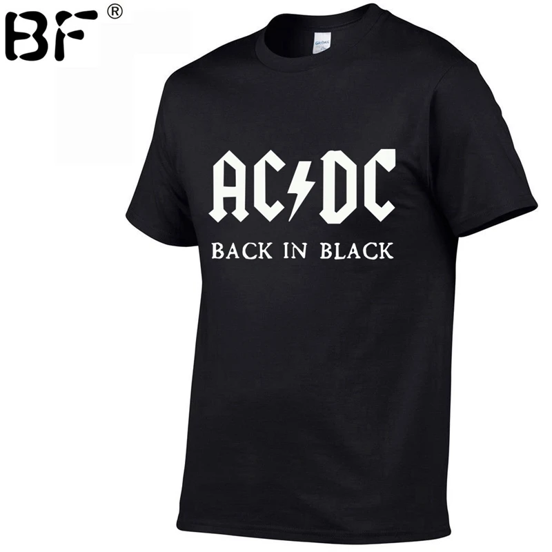 

New style Hot sell 100% cotton Tees AC DC Brand Men T-shirt Metal Rock Band AC/DC Printing T Shirts XS-2XL Wholesale