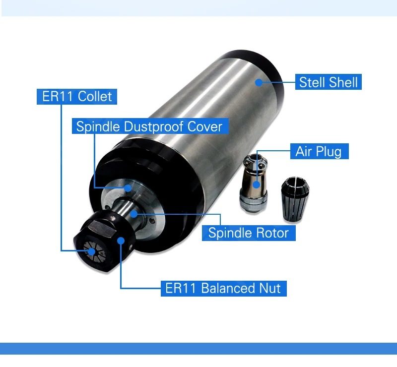 Быстрая 1 комплект 1,5 кВт 110 В/220 В/380 В шпиндель с водяным охлаждением+ VFD+ водяной насос+ 80 мм кронштейн+ 1 комплект ER11 для ЧПУ