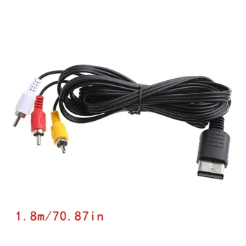 

Black 1.8M/6FT RCA Audio Video AV Stereo Composite Adapter Cable For Sega Dreamcast