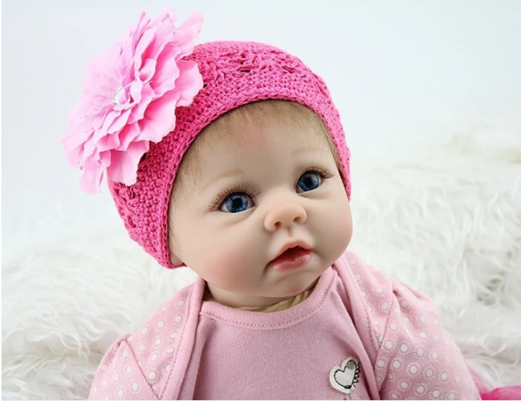 55cm 22 Inch Babies Reborn Doll Cute Collection Silicone Lifelike