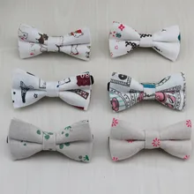 Детский галстук-бабочка, хлопок, лен, бант, цветы, пирамида, рисунок, много дизайна, таких как вы, чтобы выбрать уникальный галстук-бабочка