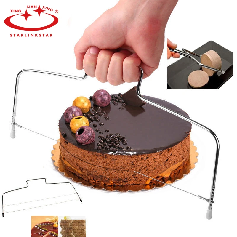 Adjustable Stainless Steel Wire Bread Cake Cutter 32 cm Pastry Slicers
