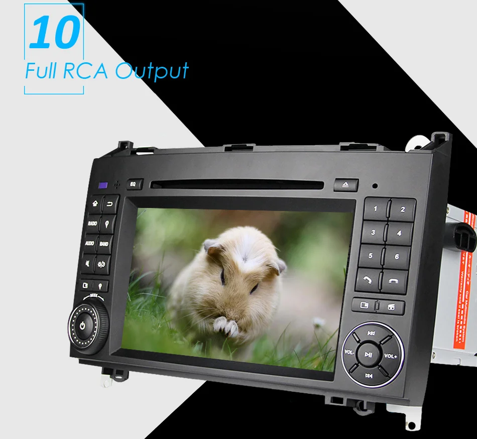 Excellent Eunavi 2 Din Android 8.0 Octa 8 core Car DVD Player For Benz Sprinter Vito W169 W245 W469 W639 B200 Radio GPS WiFi 4G RAM 4GB 15