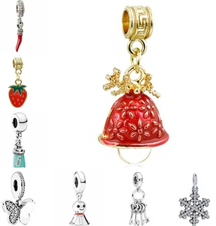 Подвеска в стиле панк маленькая бабочка колокольчик анкерные подвески бисер