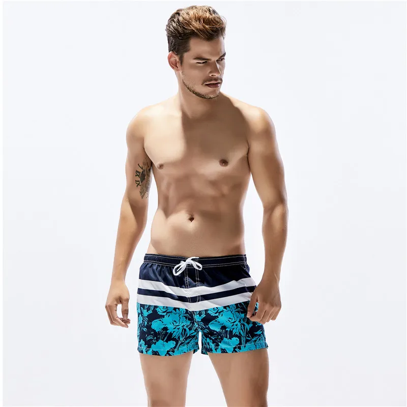Мужская одежда горячие летние пляжные шорты быстросохнущие пляжные шорты Свободные дышащие мужские спортивные шорты короткие de bain homme
