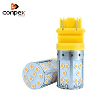 Buy conpex 12V Car Brake Lights parking lamp twinkle T25 CANBUS 3156 3157 Auto rear Turn signal lamp Bulb LED 3030 35smd Free Shipping