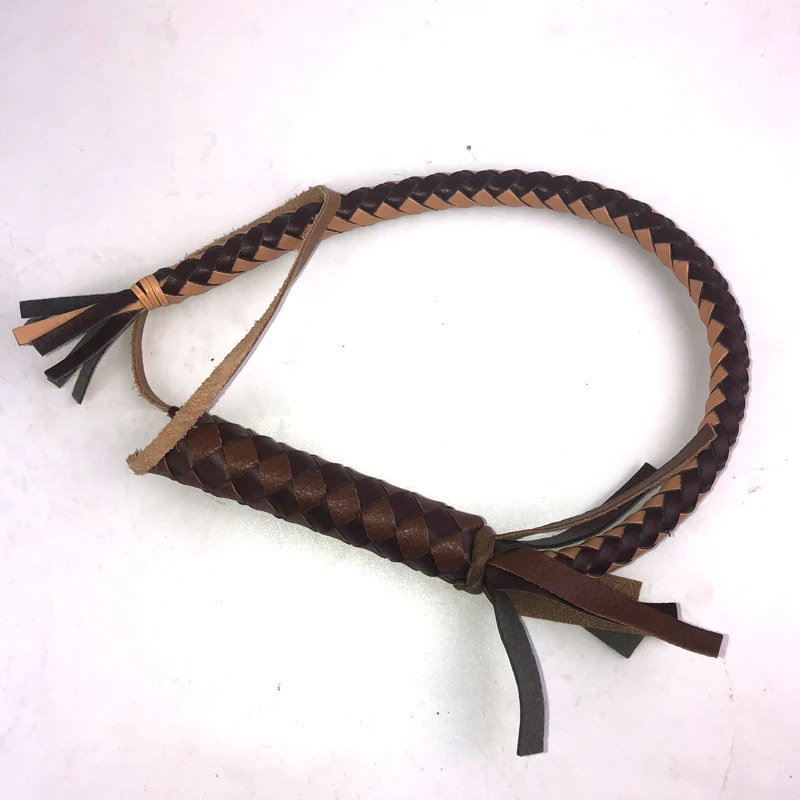 Hand Made Braided Horse Riding Whips 65cm Outdoor Horse Racing High