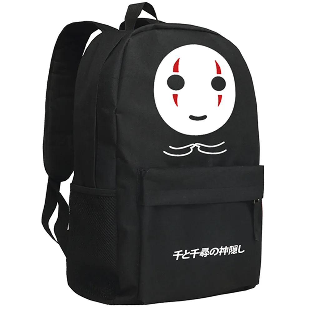 

Zshop Spirited Away Backpack No Face Men School Bag Teenage Boys Bookbag