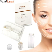 Новейшая тонкая титановая микроигла для лица, автоматический ролик Hydra для омоложения кожи, увлажнения, темных кругов