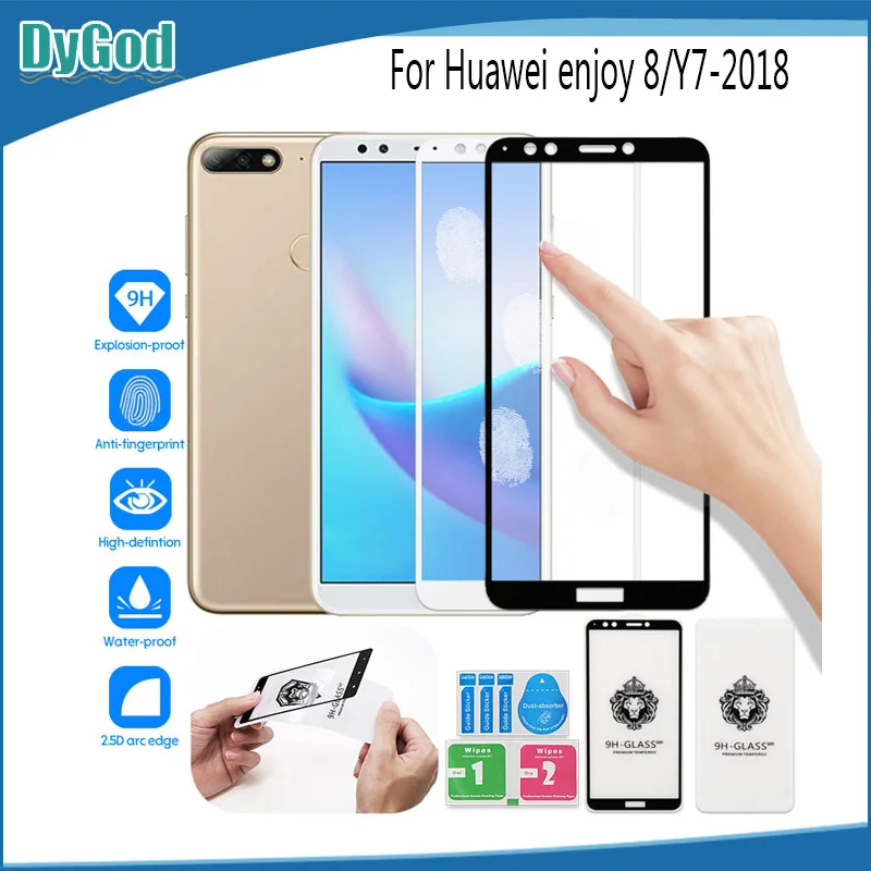 DyGod для Huawei enjoy 8 Защитная пленка экрана из закаленного стекла мобильного телефона
