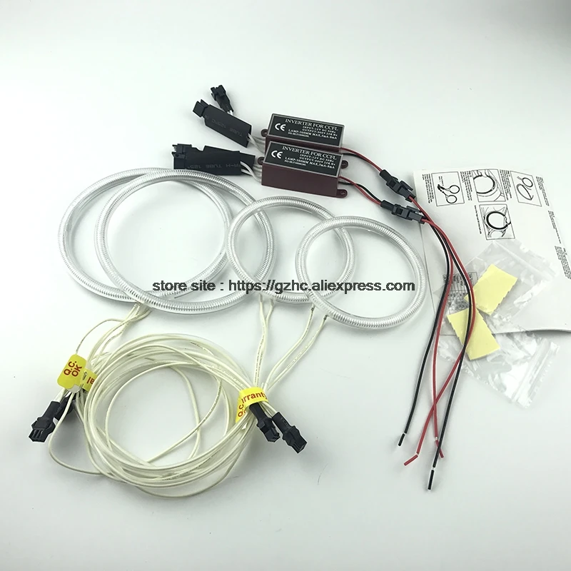 Beste Voor Ford Mondeo MK3 2001 2003 2004 2005 2006 2007 Ultra Heldere Dag Drl Ccfl Angel Eyes Demon Ogen kit Warm Wit Halo Ring