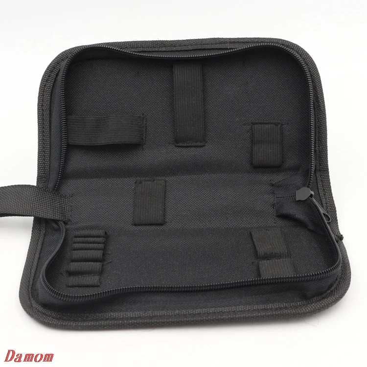 bucket tool bag Black Multi-functional Canvas Watch Repair Portable Tool Bag Zipper Storage tool pouch belt