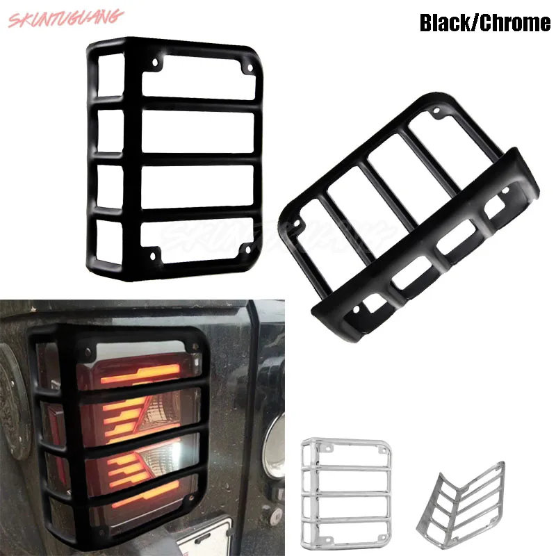 

2 шт., черная/хромированная Защитная крышка для Jeep Wrangler JK 2007-16