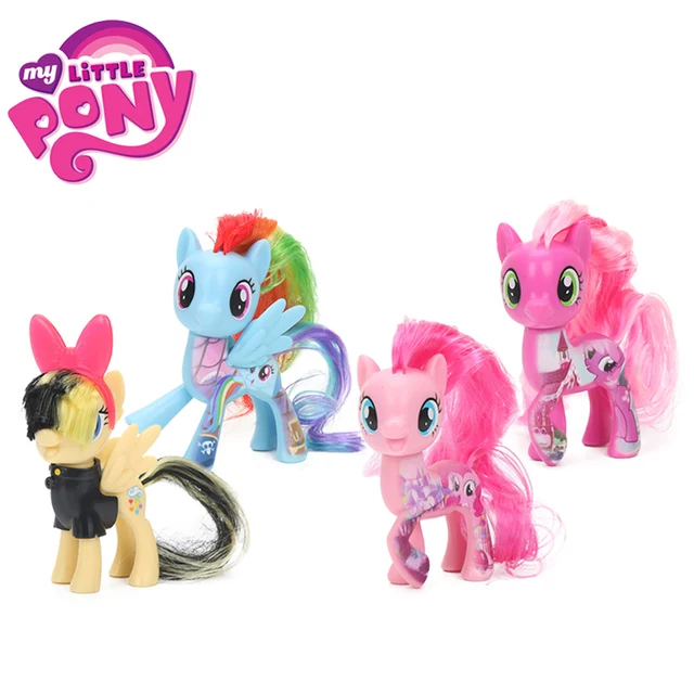 4pcs my little pony toys twilight sparkle rainbow dash fluttershy