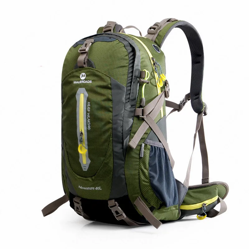  Maleroads Outdoor 40L 50L Climbing Backpacks Waterproof Bag Outdoor Hiking Bag With Rain Cover Brea - 32974516258
