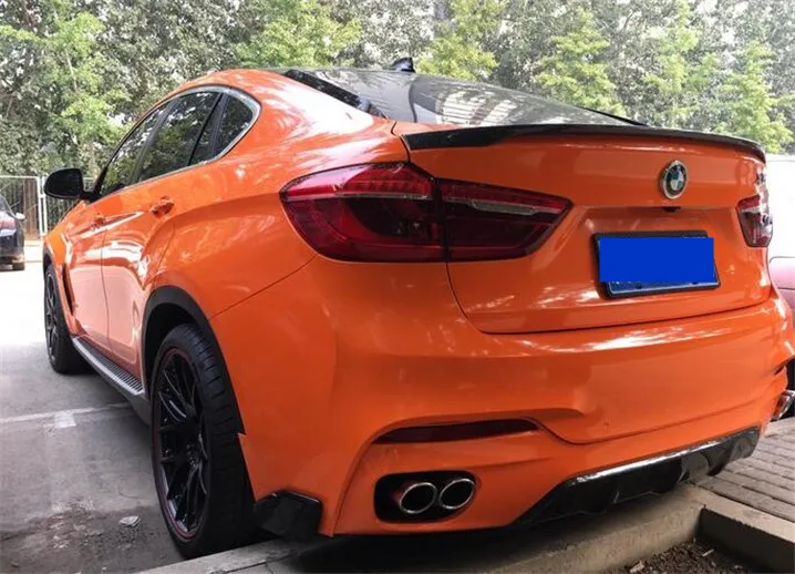 Для BMW X6 F16 спойлер-2018X6 F16 Высокое качество углеродного волокна заднего крыла первоклассника Цвет сзади спойлер