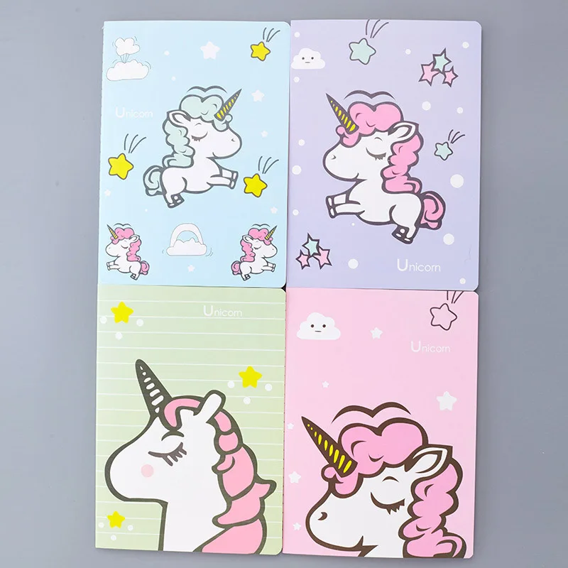 

Creative Kawaii Unicorn Notebook Diary Cute Notes Book With Lined Paper For Kids Gift Korean Stationery School Supplies
