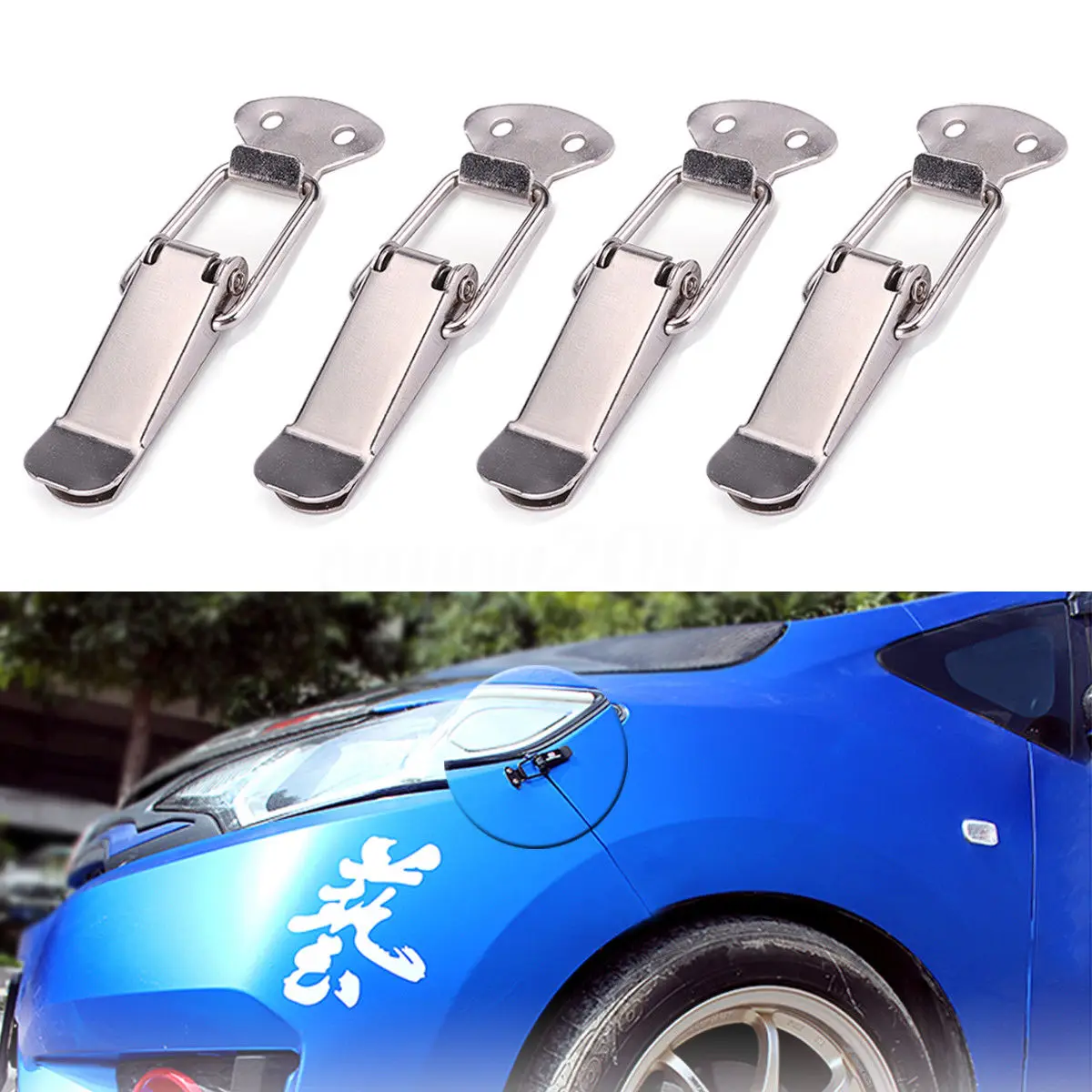 

4pcs 105mm Fastener Bumper Quick Release Buckle Hasp Durable Multifunctional Door Cupboard Car Trunk