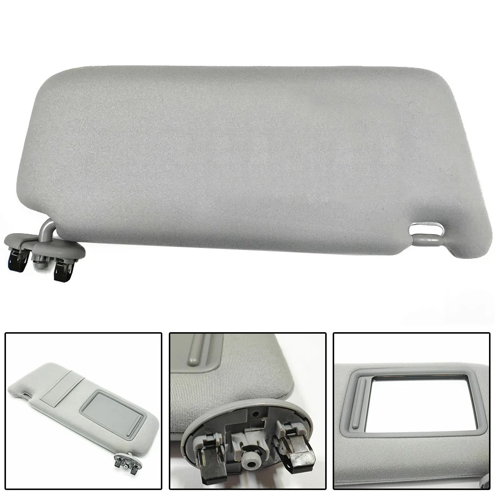 For Toyota Camry 2007-2011 1pc Gray Left/Driver Side Sun Visor Without Sunroof 74320-06780-B0 Mayitr
