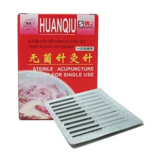 Huanqiu одноразовая Стерильная Акупунктура игла для одноразового использования 100 шт в упаковке