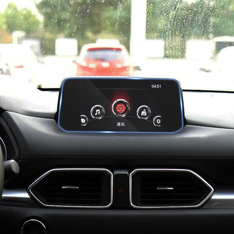 Стайлинг автомобиля QCBXYYXH защитная стеклянная пленка для экрана GPS навигации Mazda Φ