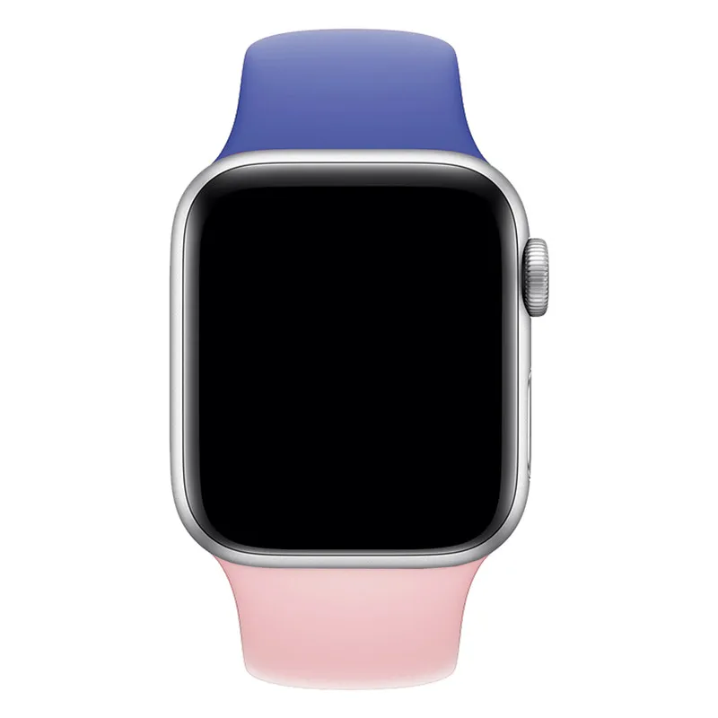 100 шт спорт силиконовой лентой для apple watch серии 4/3/2/1 заменить браслет для наручных часов Watchstrap для apple watch 42mm 38 мм