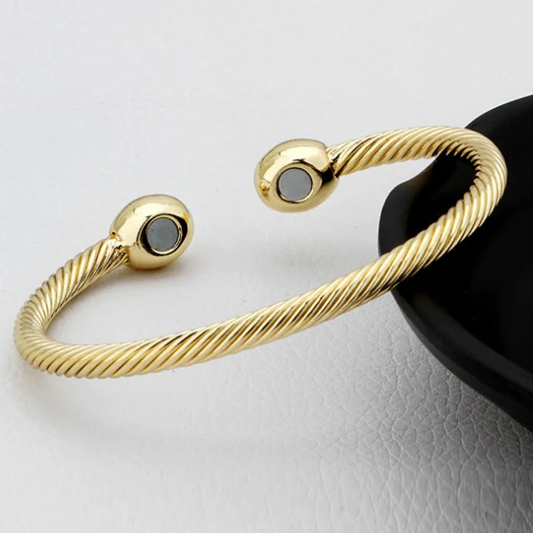 Bracelet Punk Jewelry Magnet Germanium Health Bangles Bracelet Punk Jewelry Magnet Germanium Health Bangles Magnetic Ion 4 In 1 Benefits From