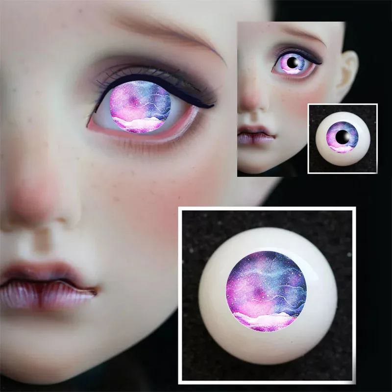 Кукла BJD eyes 10 12 14 16 18 20 22 мм акриловая ручная работа без накладок розовая синяя