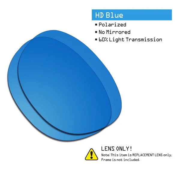 SmartVLT поляризованные Сменные линзы для Окли очки с защелкой-несколько вариантов - Цвет линз: HD Blue