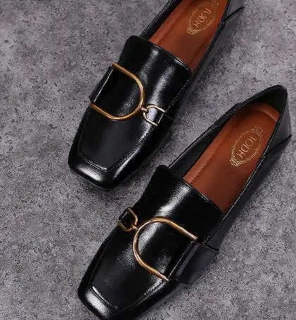

2018 autumn single shoes new British wind small shoes.
