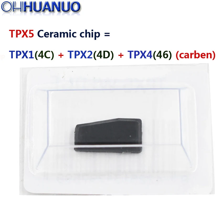 

Remote Keys Transponder CHIP TPX5 Ceramic chip TRANSPONDER cloner CHIP = TPX1(4C) + TPX2(4D) + TPX4(46) (carben)