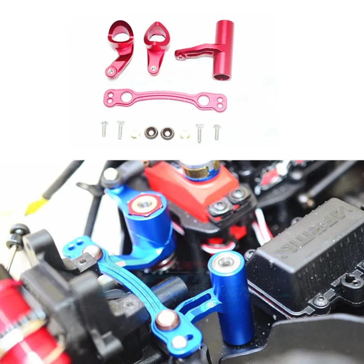 Aluminum Steering Bell Crank Set Steering Rack Servo Saver Complete For Arrma 1/8 Kraton/Notorious/Mojave/Felony Infraction/Outcast/Typhon