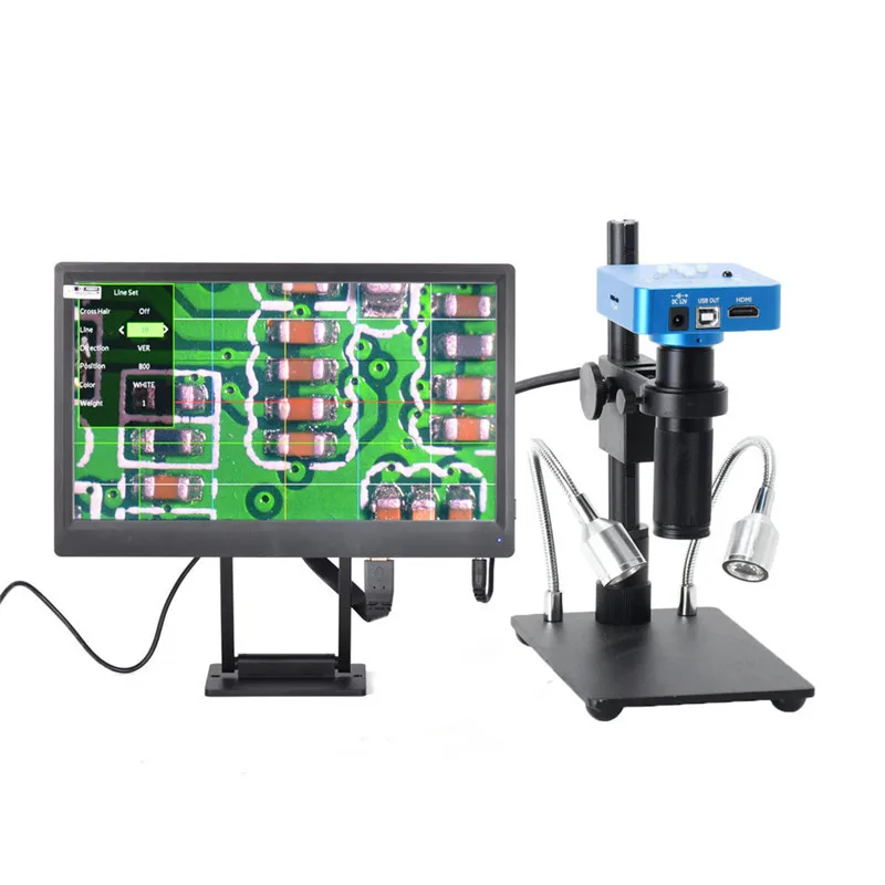  34MP 2K 1080P 60FPS HDMI USB Industrial Electronic Digital Video Soldering Microscope Camera Magnif