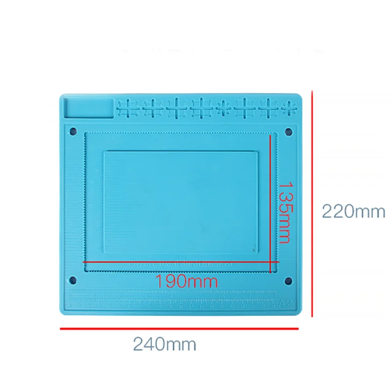 S-180 55x35 см Магнитная термостойкая паяльная станция Настольный коврик силиконовый тепловой пистолет BGA Pad ремонтные инструменты для мобильного телефона S-180A2