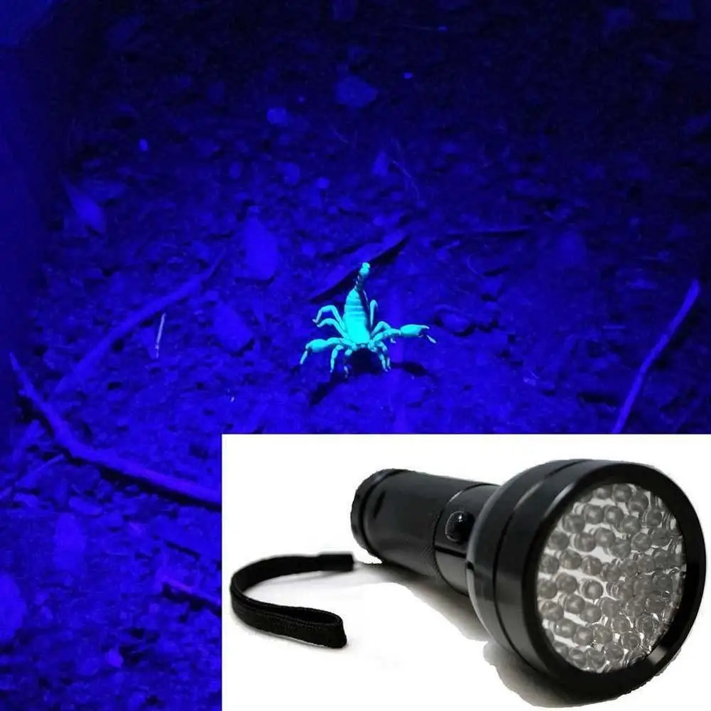 Details about   51 UV LED Scorpion Detector Finder Ultra Violet Blacklight Flashlight EH 