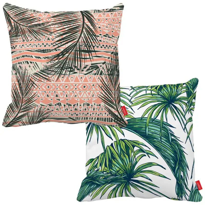 Beautiful Seamless Tropical Jungle Floral Print Car Decorative Throw