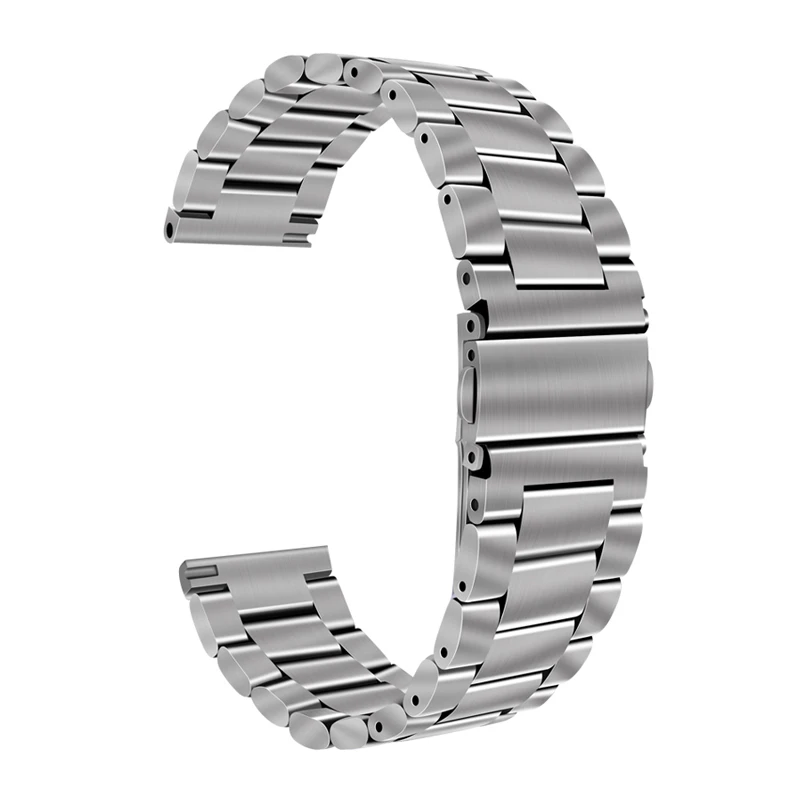 Silver Steel EXRIZU 22 мм Металл Нержавеющая сталь нейлон браслет Milanese Loop Магнитная ремешок для Xiaomi Huami Amazfit 1/2/2 S смарт-часы - Цвет: Silver Steel