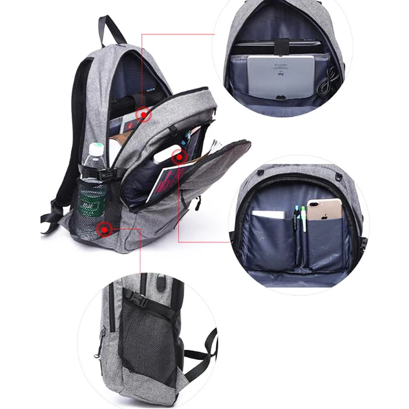  Outdoor Men's Sports Gym Bags Basketball Backpack School Bags For Teenager Boys Soccer Ball Pack La - 32843569276