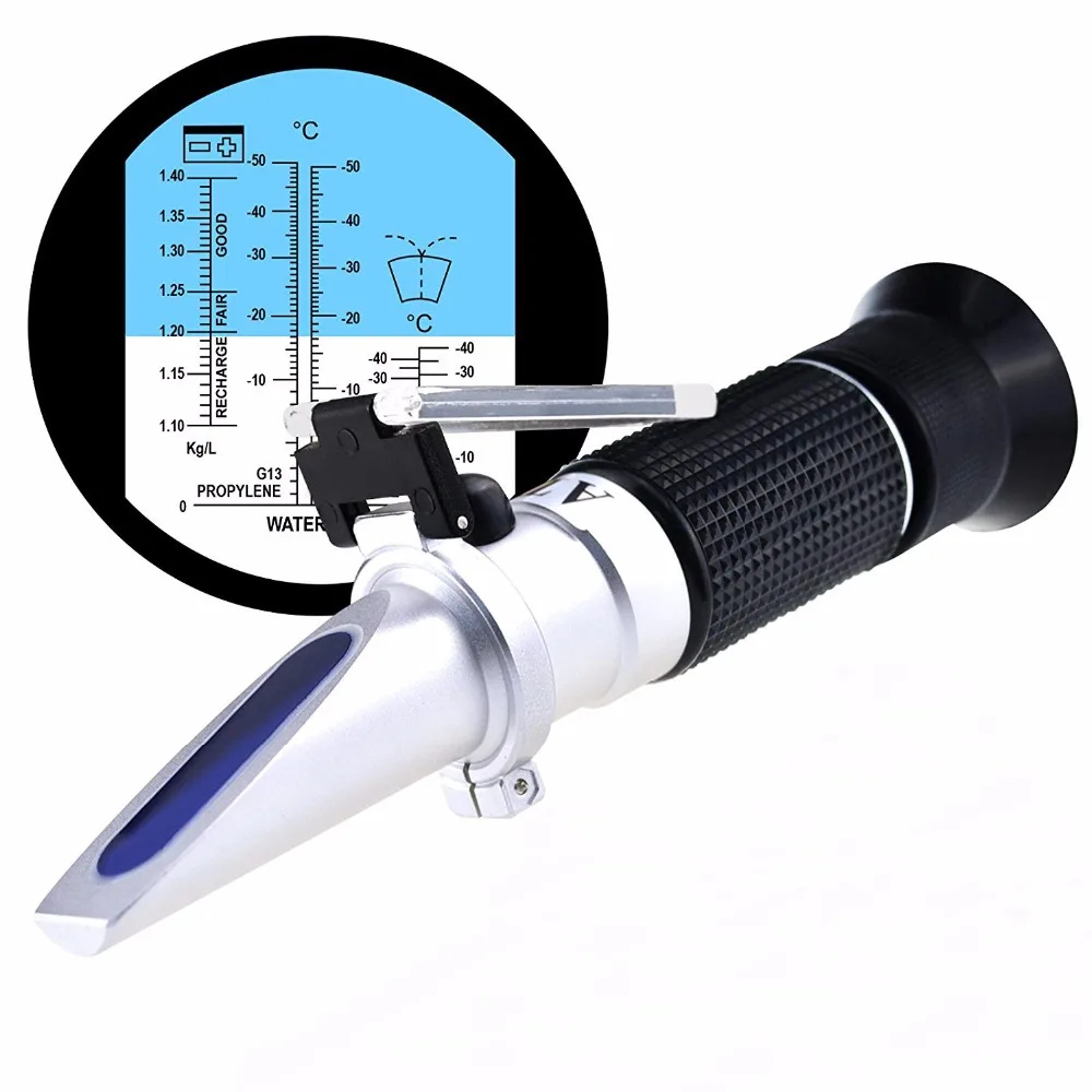 Новейший рефрактометр ATC для автомобильного тестер антифриза антифриз воды батарея протирание стиральная рефрактометр
